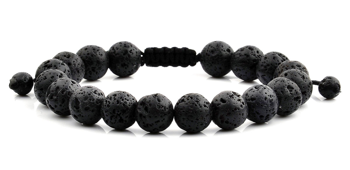 Handmade amethyst gemstone bead stretch bracelet