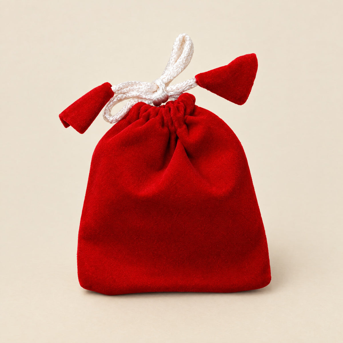 Red velvet gift pouch included with every bracelet