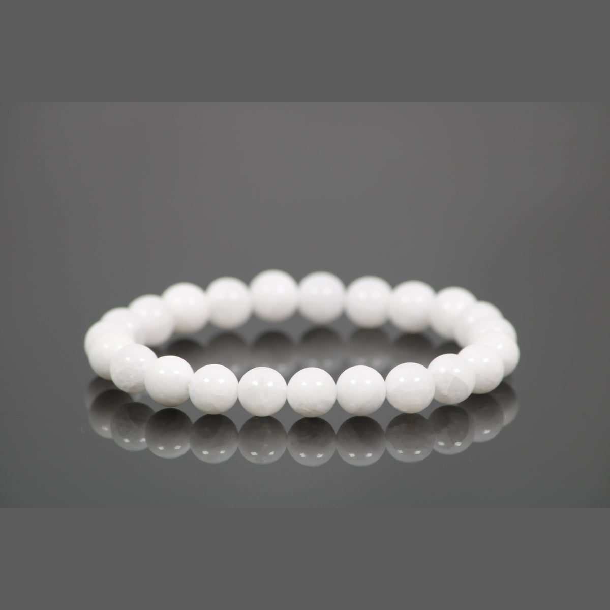 Unedited photo of the white onyx bracelet