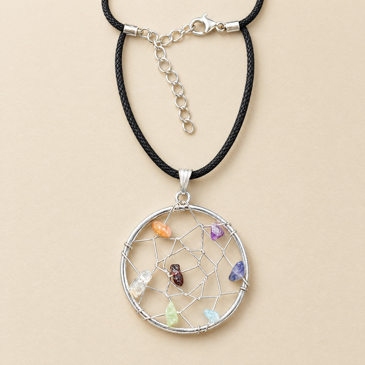 Dream catcher necklace; the party pack has 10