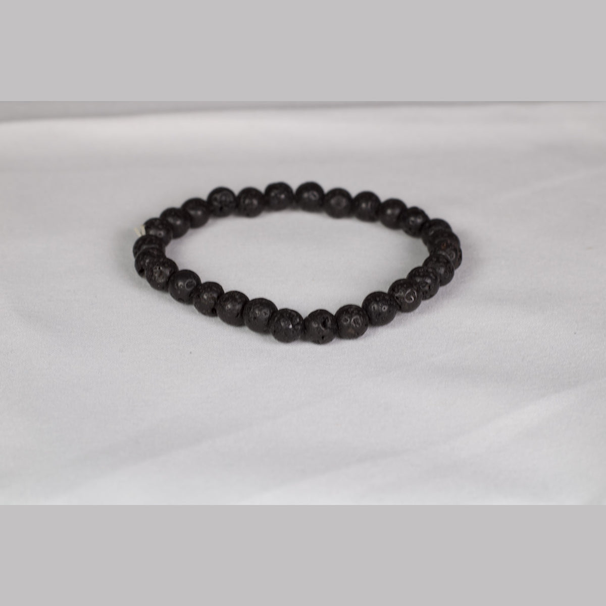 6 mm lava stone bracelet (real photo)