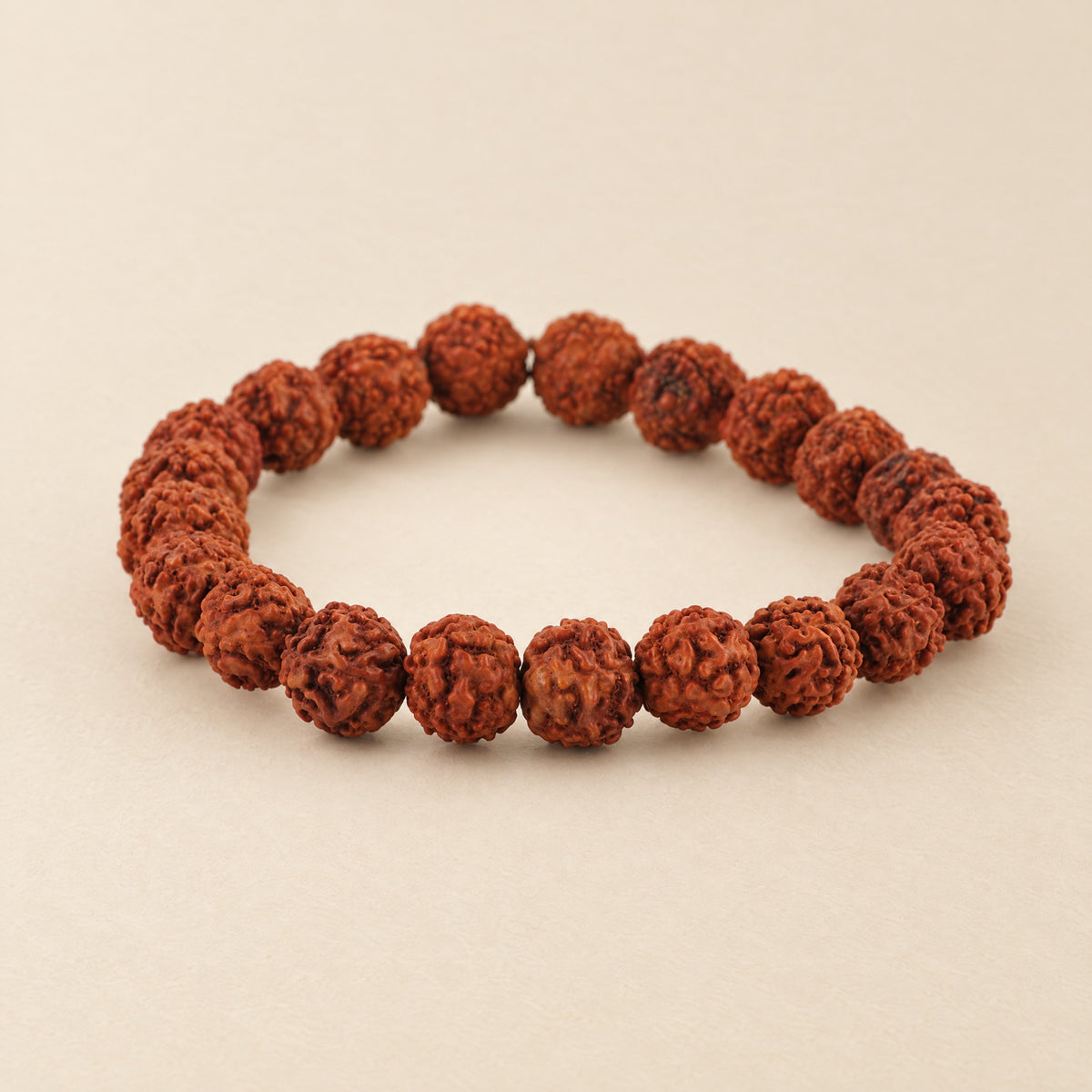 Rudraksha seed bead bracelet, 8mm beads