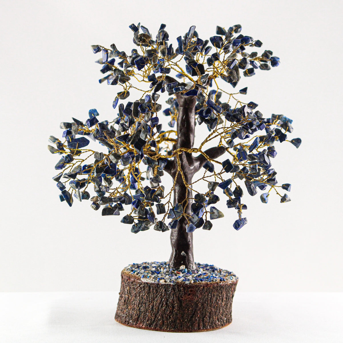 Unedited photo of the lapis gemstone tree