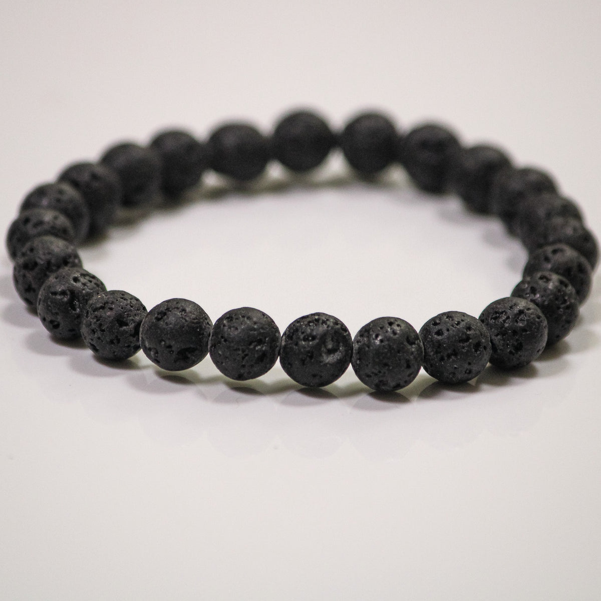 Unedited photo of the lava stone bracelet