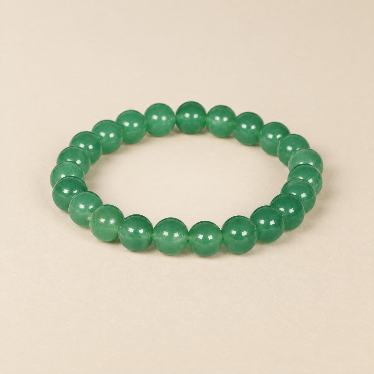 Green Onyx Bracelet: soft green onyx beads