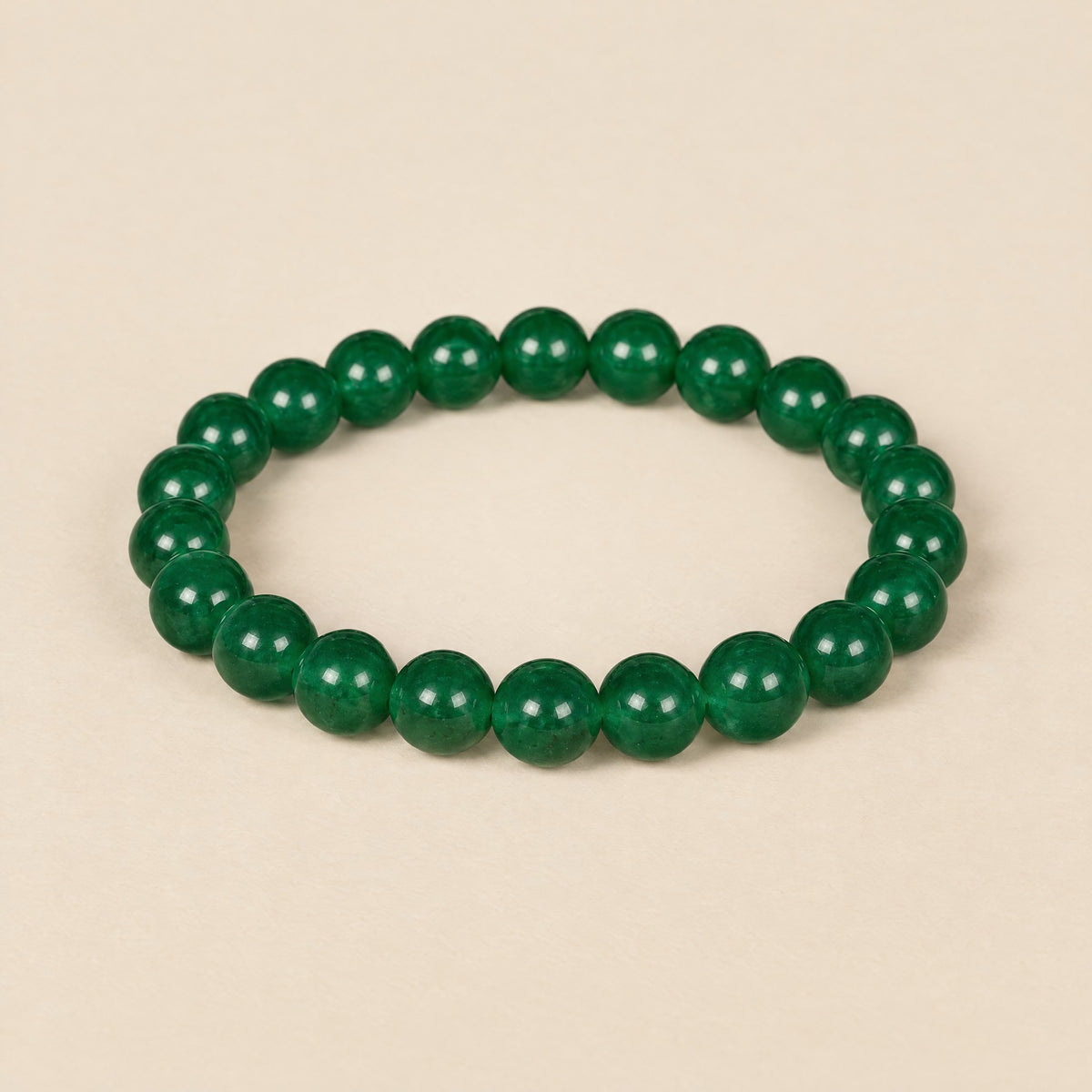 Dark Green Onyx Bracelet: deep green onyx beads