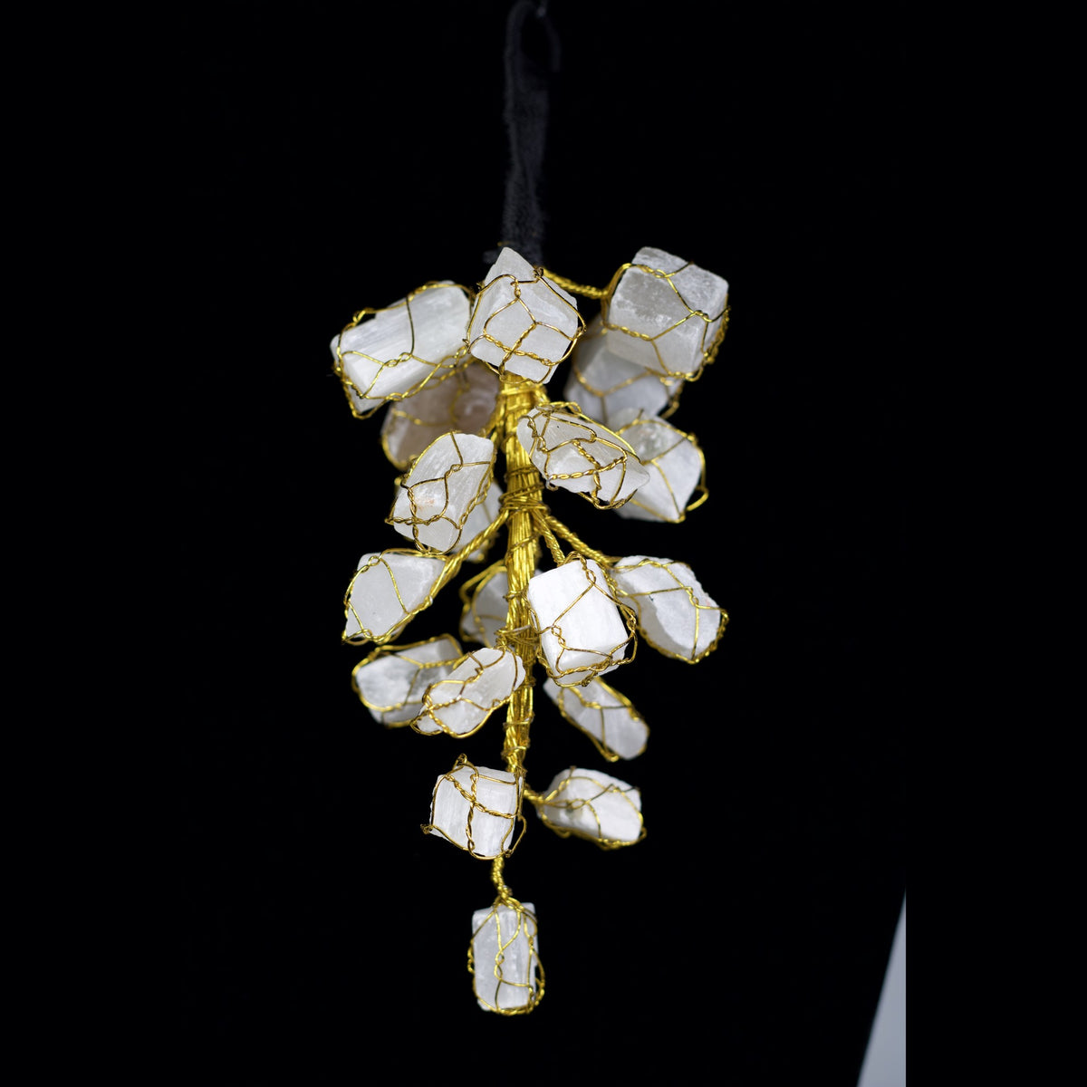 Unedited photo of the selenite hanging