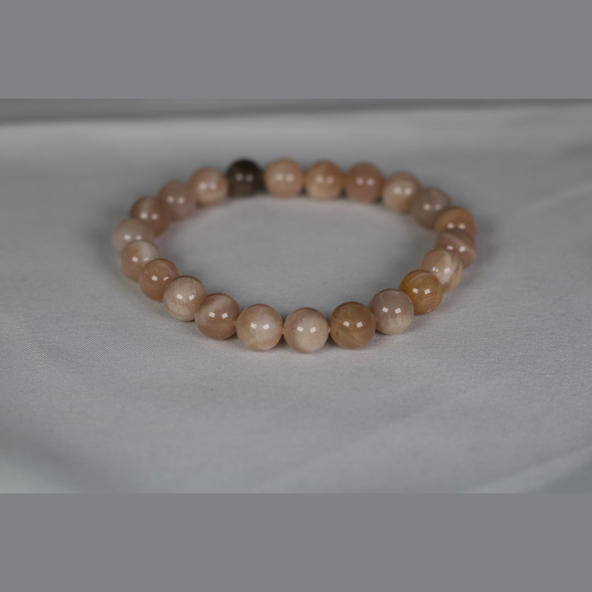 Unedited photo of the moonstone bracelet