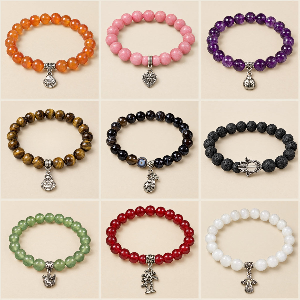 Example charm bracelets that can be inside a Lucky Dip bag
