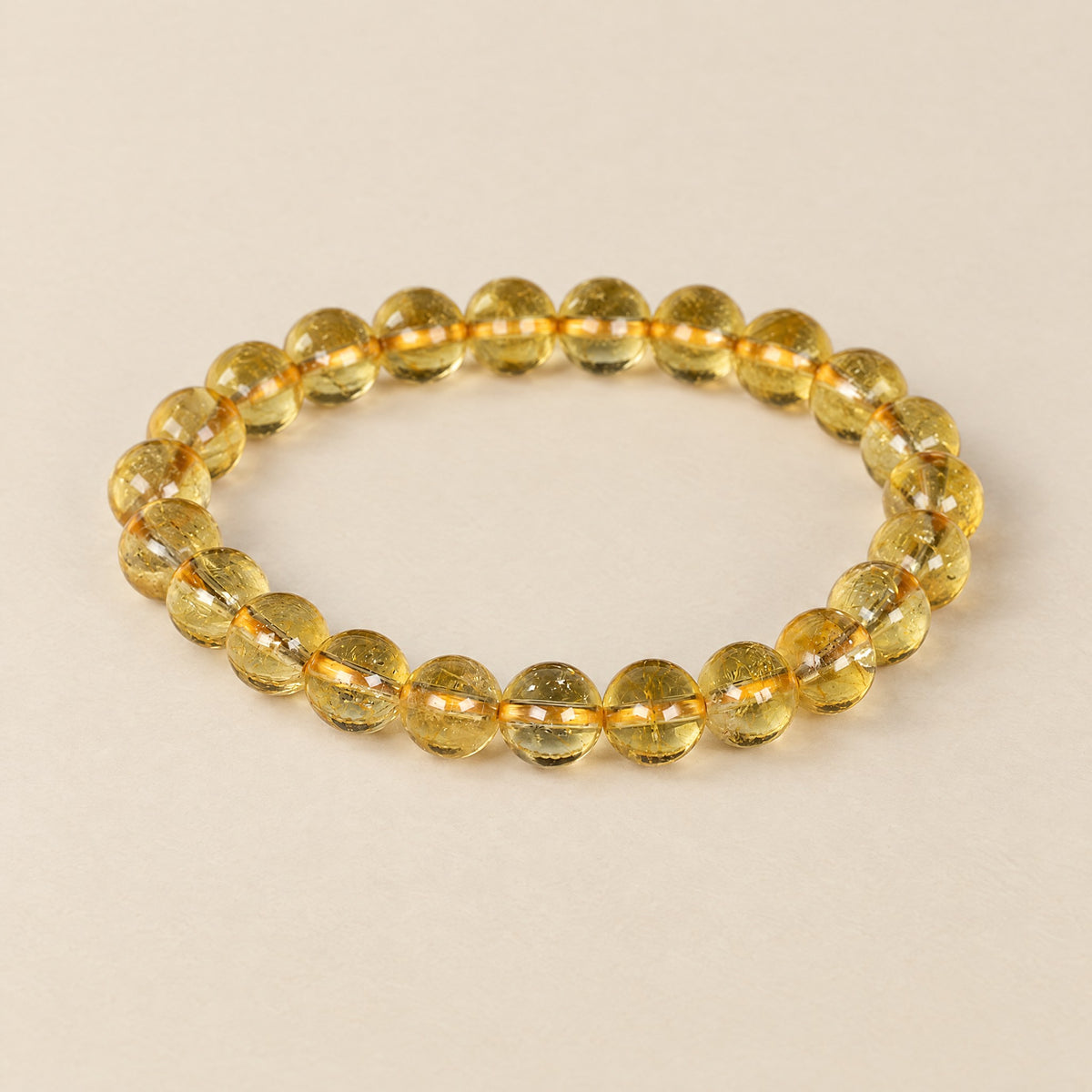 Citrine Bracelet: golden yellow citrine beads