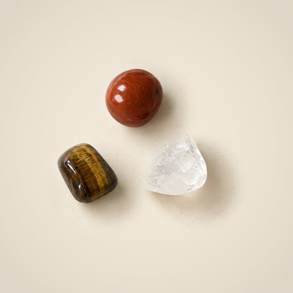 Strength intention trio of tumbled stones