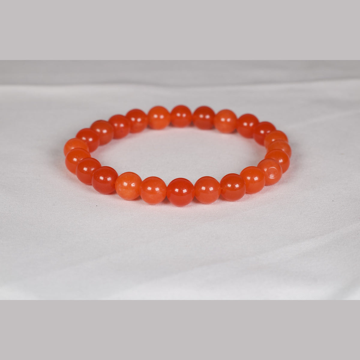 Unedited photo of the orange onyx bracelet