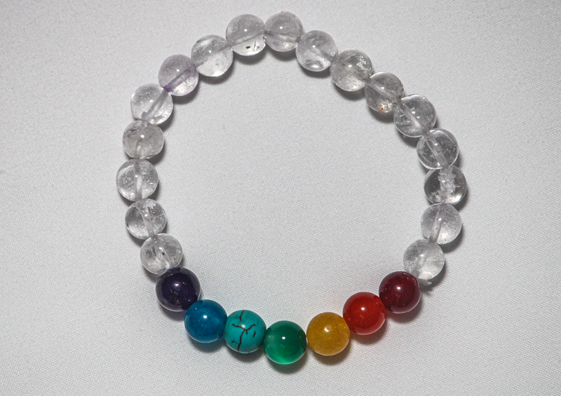 Seven Chakra and Crystal Bracelet