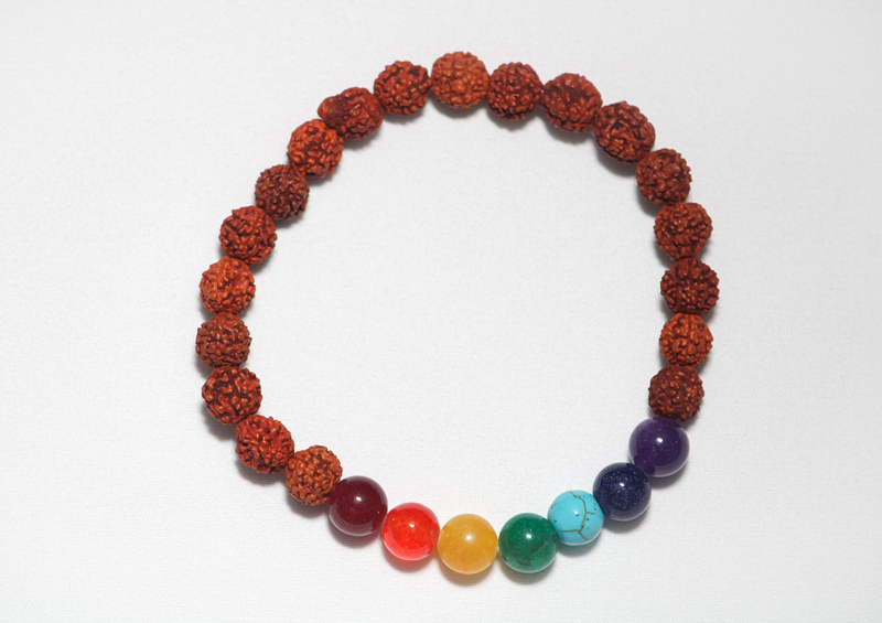 Seven Chakra and Rudraksha Bracelet