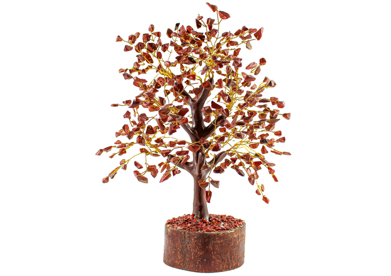 Red Jasper Gemstone Tree | Golden Wire