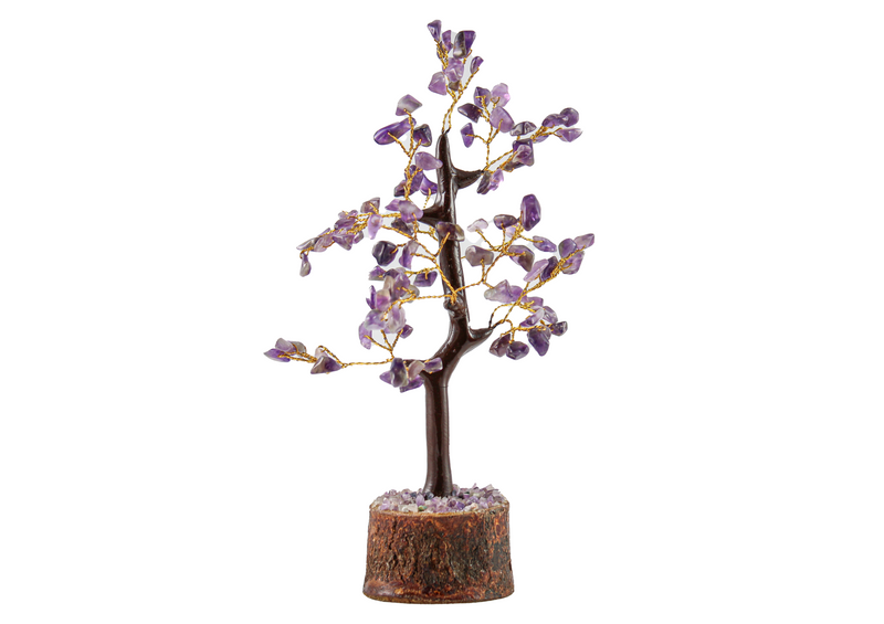 Amethyst Gemstone Tree | Golden Wire