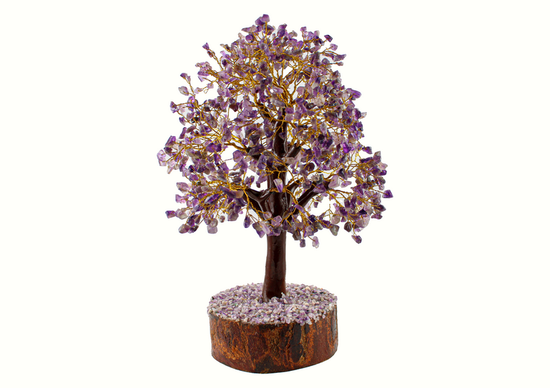 Amethyst Gemstone Tree | Golden Wire