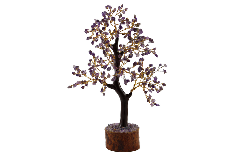 Amethyst Gemstone Tree | Golden Wire