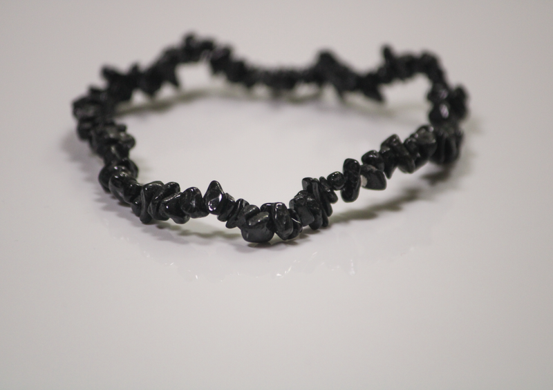 Black Tourmaline Chips Bracelet