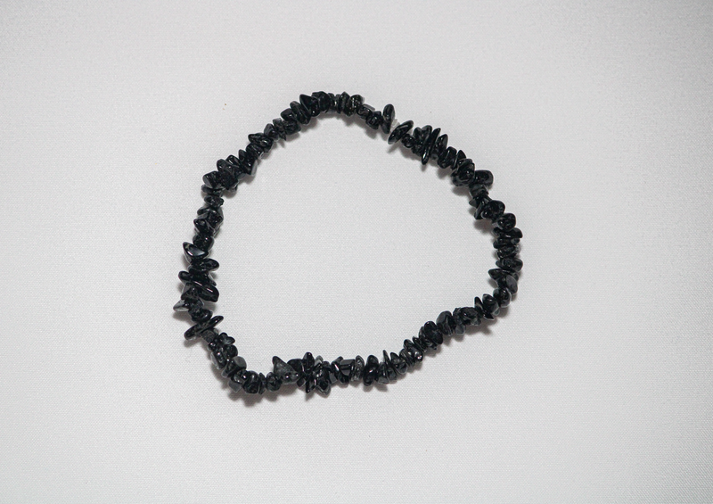 Black Tourmaline Chips Bracelet