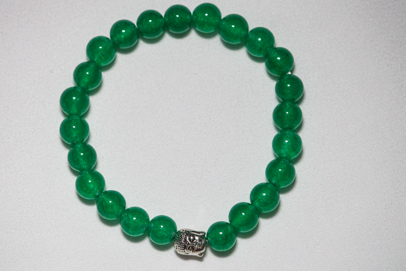 Emerald Green Jade with Buddha Bracelet