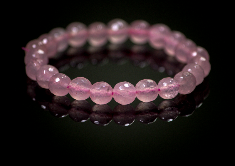 Faceted Rose Quartz Bracelet