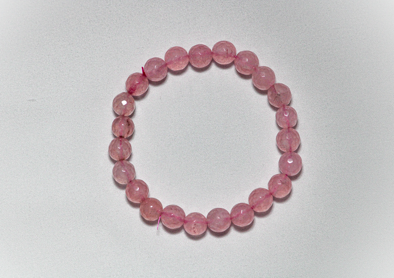 Faceted Rose Quartz Bracelet