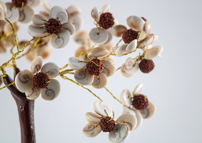 Gomti Chakra and Rudraksha Gemstone Tree