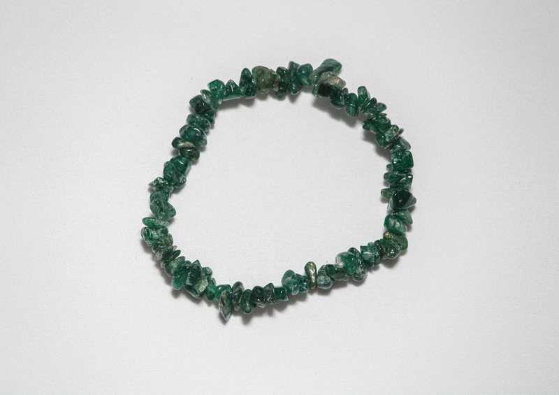 Green Jade Chips Bracelet