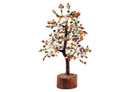 Multi Color Mix Gemstone Tree | Golden Wire