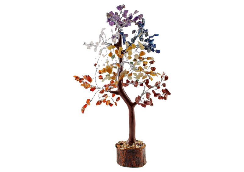 Seven Chakra Gemstone Tree | Silver Wire